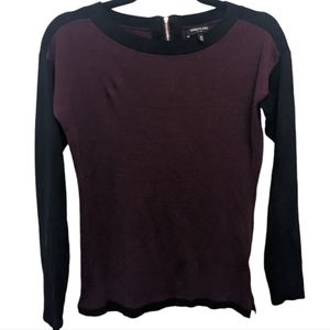 Kenneth Cole Colorblock Burgundy & Black Sweater 🍷🖤